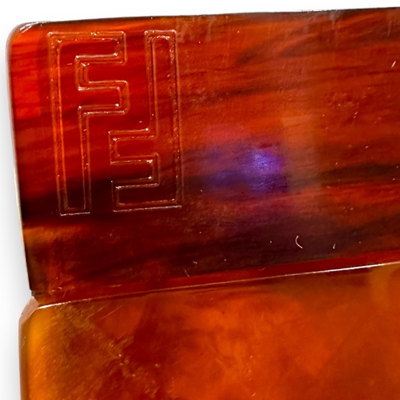 RARE Fendi vintage lucite clutch bag - Picture 7 of 8